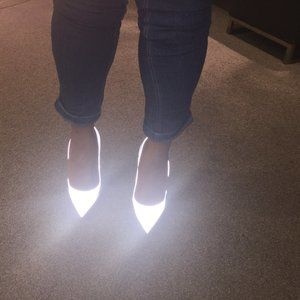BNIB Jimmy Choo Anouk Reflex Fabric Size 39 $890